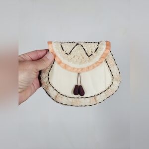 Elegant Cream and Tan Women's Clutch
